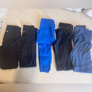 Lululemon Athletica Black and Blue Leggings Collection